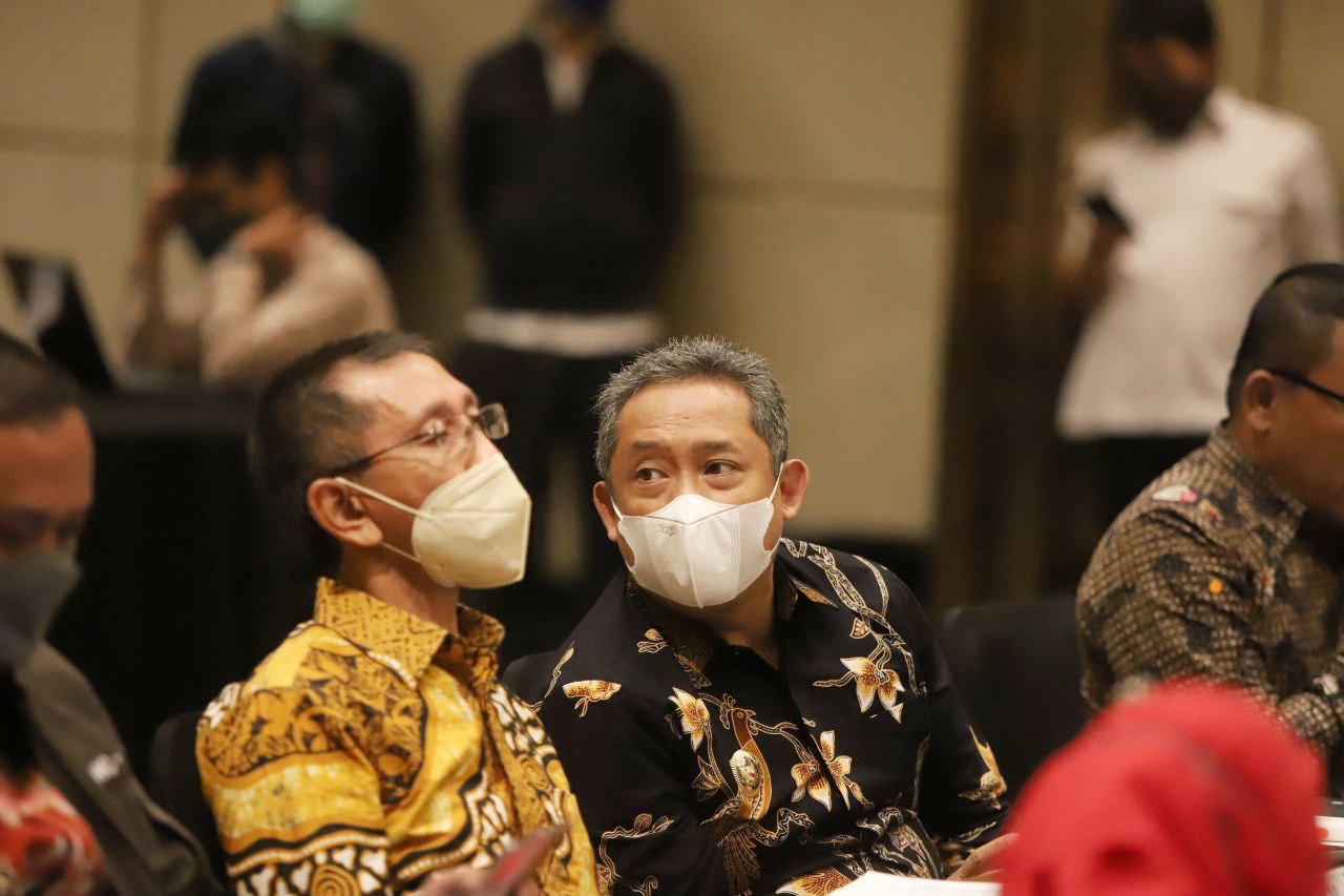 Plt Wali Kota Bandung Yana Mulyana saat  Rapat Koordinasi Lintas Sektor dalam rangka pembahasan Rancangan Peraturan Daerah tentang Rencana Tata Ruang Wilayah (RTRW) di Intercontinental Jakarta 5 April 2022. Dok Humas Kota Bandung