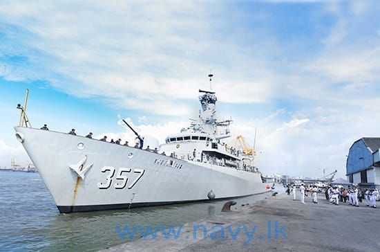 KRI Bung Tomo-357 saat Singgah di Sri Lanka, Jum'at (31/1/2025).