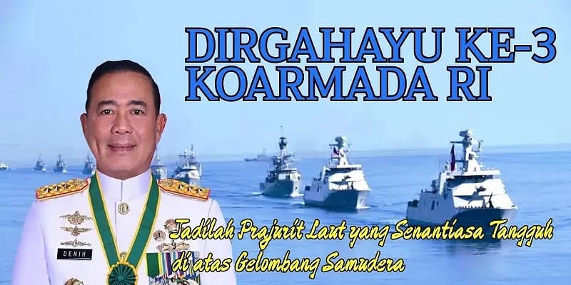 Panglima Koarmada RI,  Laksamana Madya TNI Denih Hendrata, S.E., M.M., CHRMP.