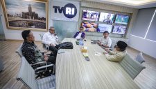 Wali Kota Bandung, Muhammad Farhan,, saat beraudiensi bersama jajaran TVRI di Kantor LPP TVRI, Rabu (12/3/2025).