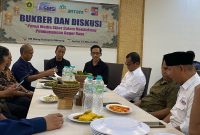 SMSI Bogor Raya saat menggelar acara buka puasa bersama (bukber) dengan anggota serta jajaran pemerintah Kota dan Kabupaten Bogor. bertempat di Rumah Makan Mang Kabayan Cibinong pada Jumat (14/3/2025). 