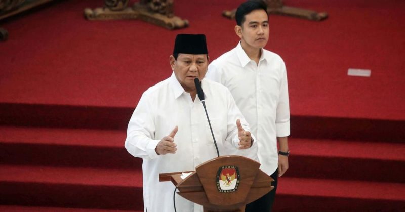 Presiden Prabowo Subianto dan Wakil Presiden Gibran Rakabuming Raka.