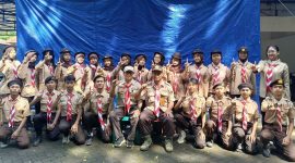 Kepala Sub Seksi Hukum, Kepatuhan Agraria, dan Komunikasi Perusahaan KPH Bandung Utara, Endan Cahyadi, yang mewakili Majelis Pembimbing Satuan Karya Pramuka (Mabisaka) Wanabakti Kota Bandung,bersama  anggota Satuan Karya Pramuka (Saka) Wanabakti Angkatan ke-34 tahun 2025.